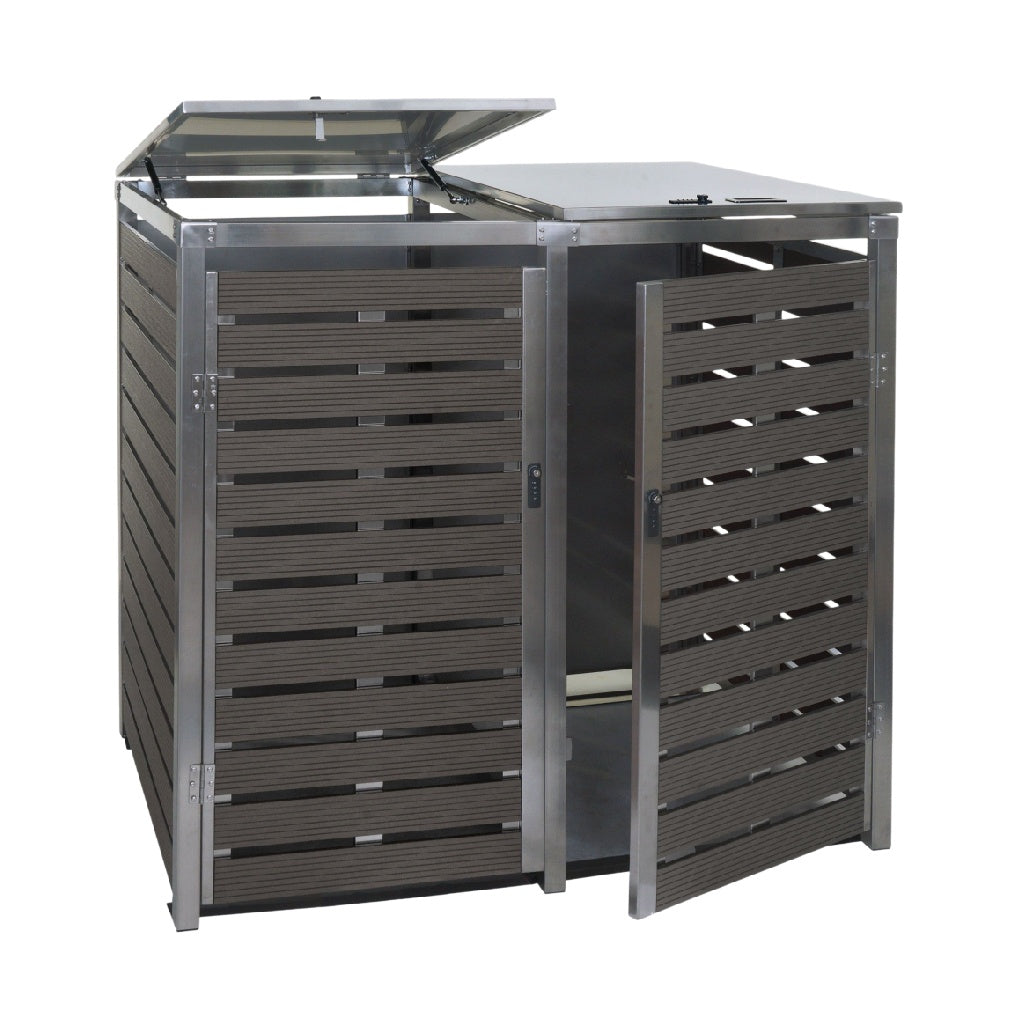 屋外用収納ボックス - 雨具や庭用品の保管に適した樹脂製 - 100 x 80 x 100